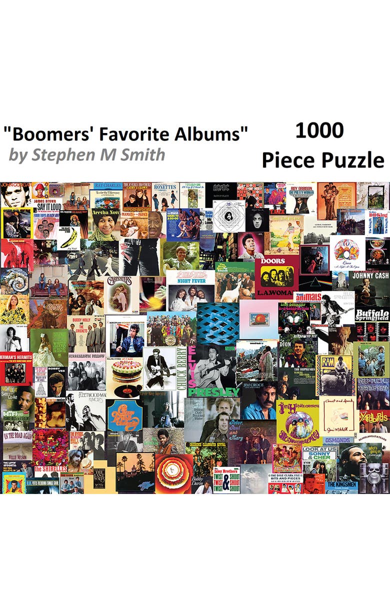Hart Puzzles Boomers' Favorite Albums 24 x 30 Inch 1000 Piece Puzzle, Alternate, color,
