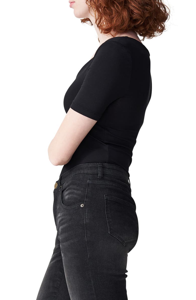 Universal Standard Foundation V-Neck Short Sleeve Tee, Alternate, color,