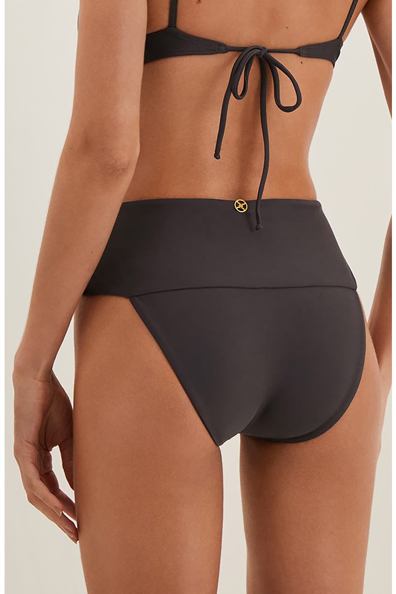 Jessica High Waist Bikini Bottoms, Alternate, color, GREY