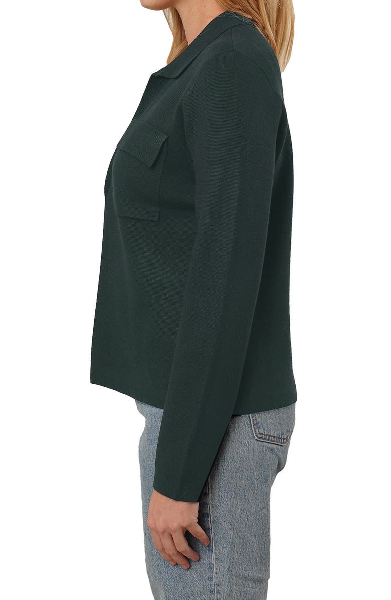 CYRUS Open Front Knit Cardigan, Alternate, color, Waxed Loden