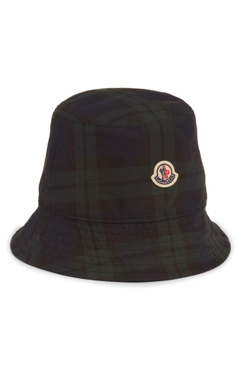 Logo Patch Plaid Bucket Hat