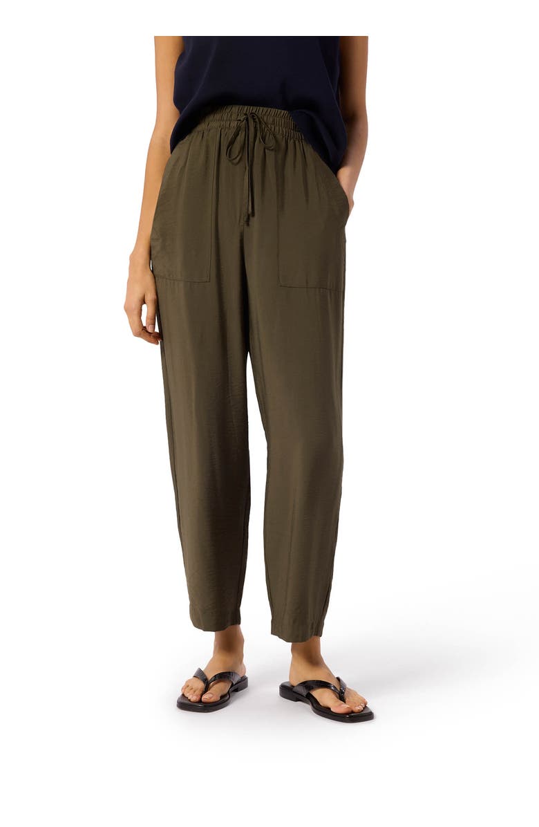 Whistles Linen Elasticated Trousers, Alternate, color, Blue
