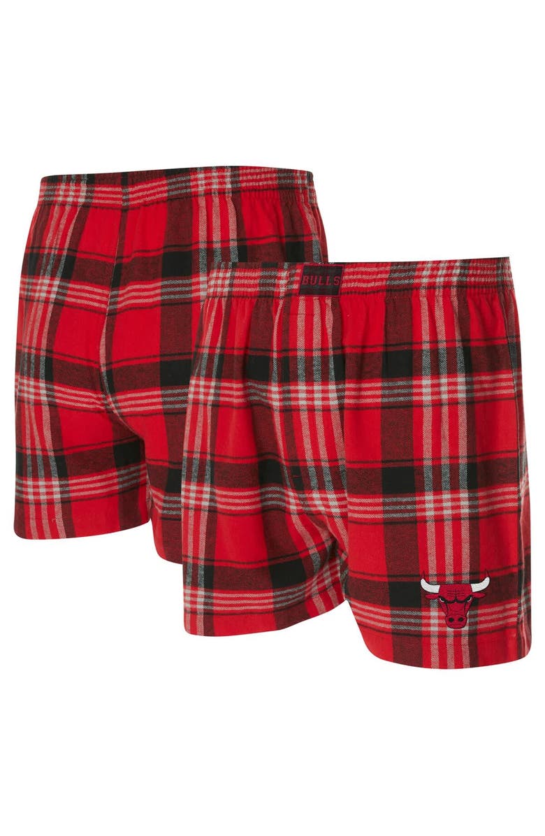 CONCEPTS SPORT Men's Concepts Sport Red Chicago Bulls Region Flannel Boxer Short, Main, color, Red