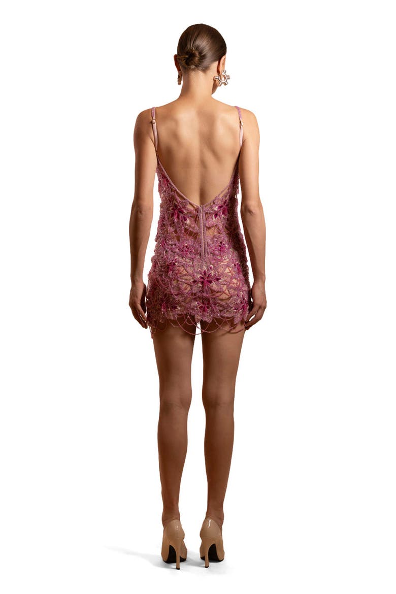 Amelia Embroidery Mini Dress, Alternate, color, PINK