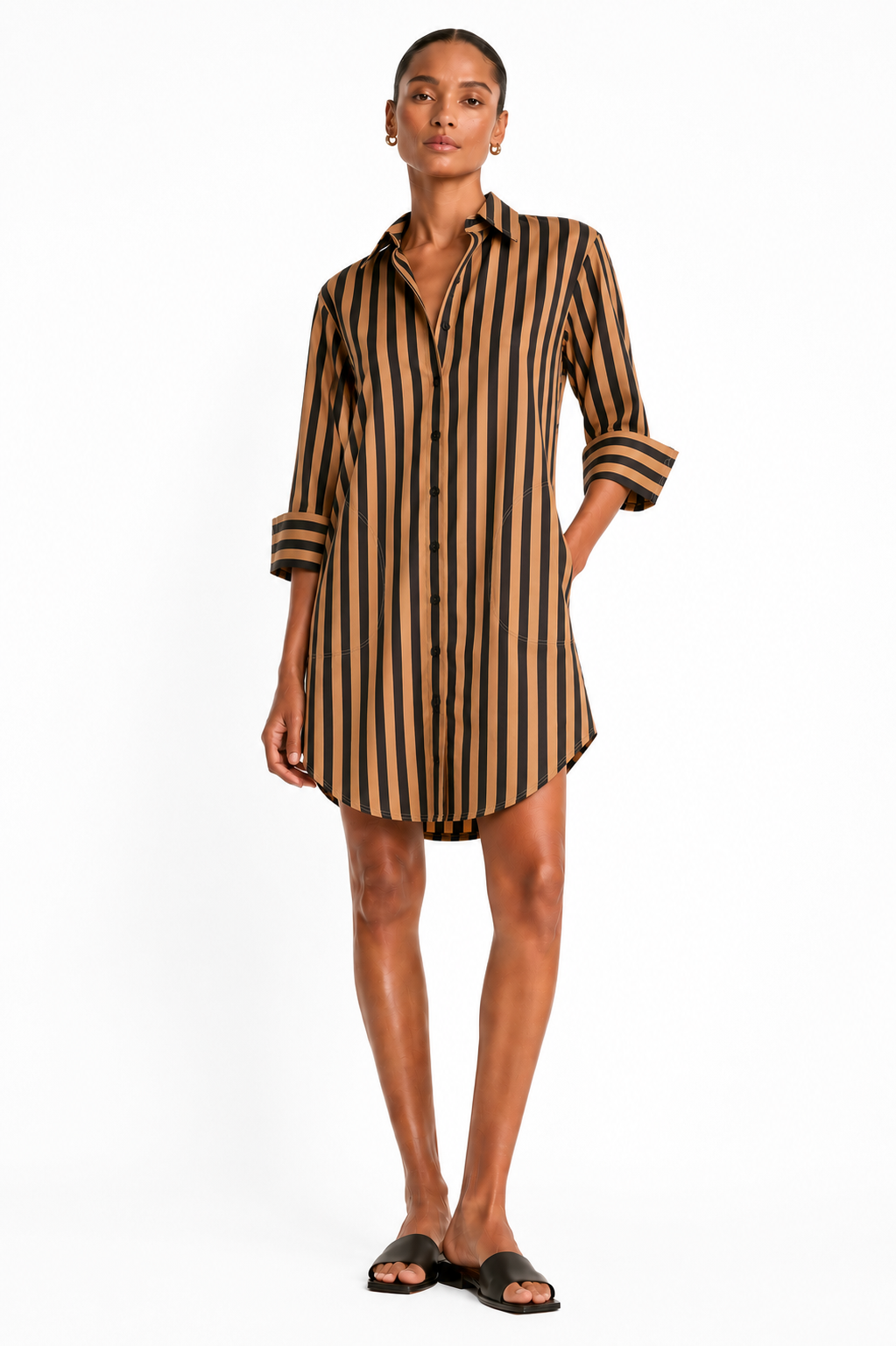 selected Black/Tan Stripe