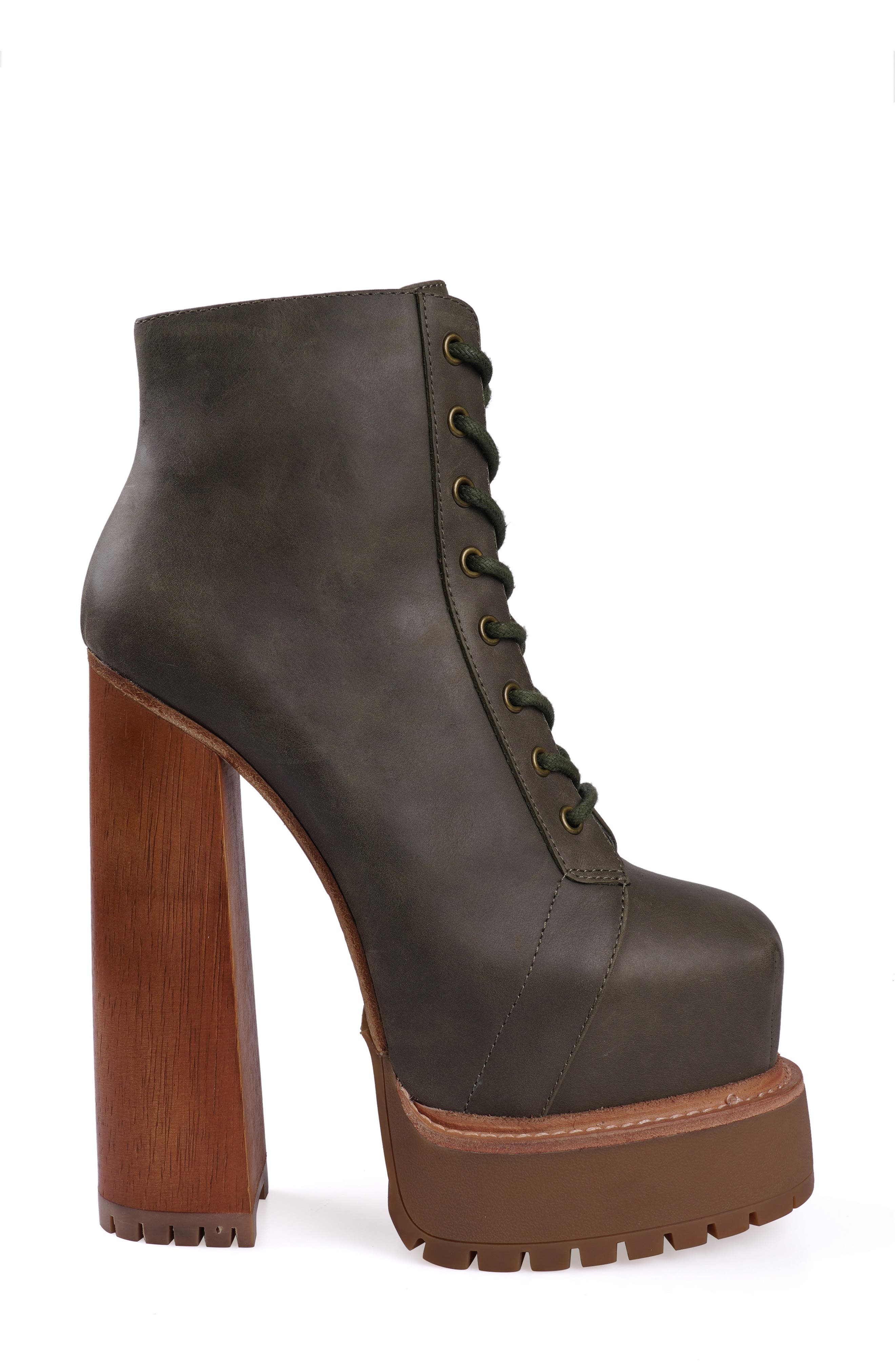 ZIGI Adelina Platform Bootie, Alternate, color, Army Grey/Green