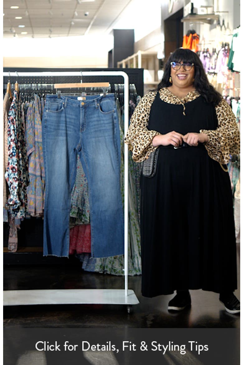 Stella Fab Ab Raw Hem High Waist Flare Jeans video