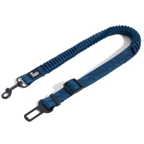 Dual-Sided Reflective Bungee Dog Car Seat Belt