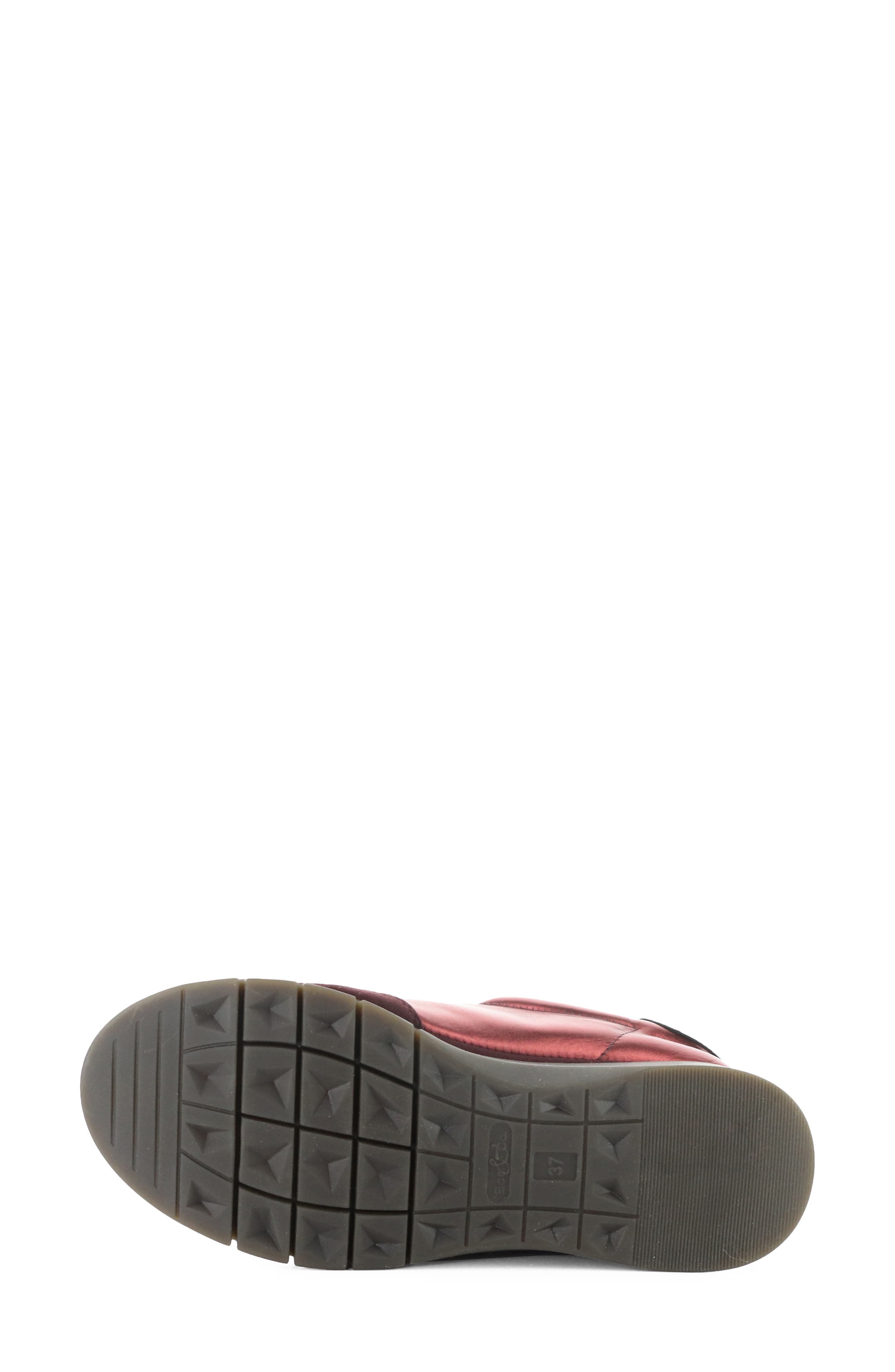 Lyrox Leather Sneaker, Alternate, color, 002 WINE MULTI