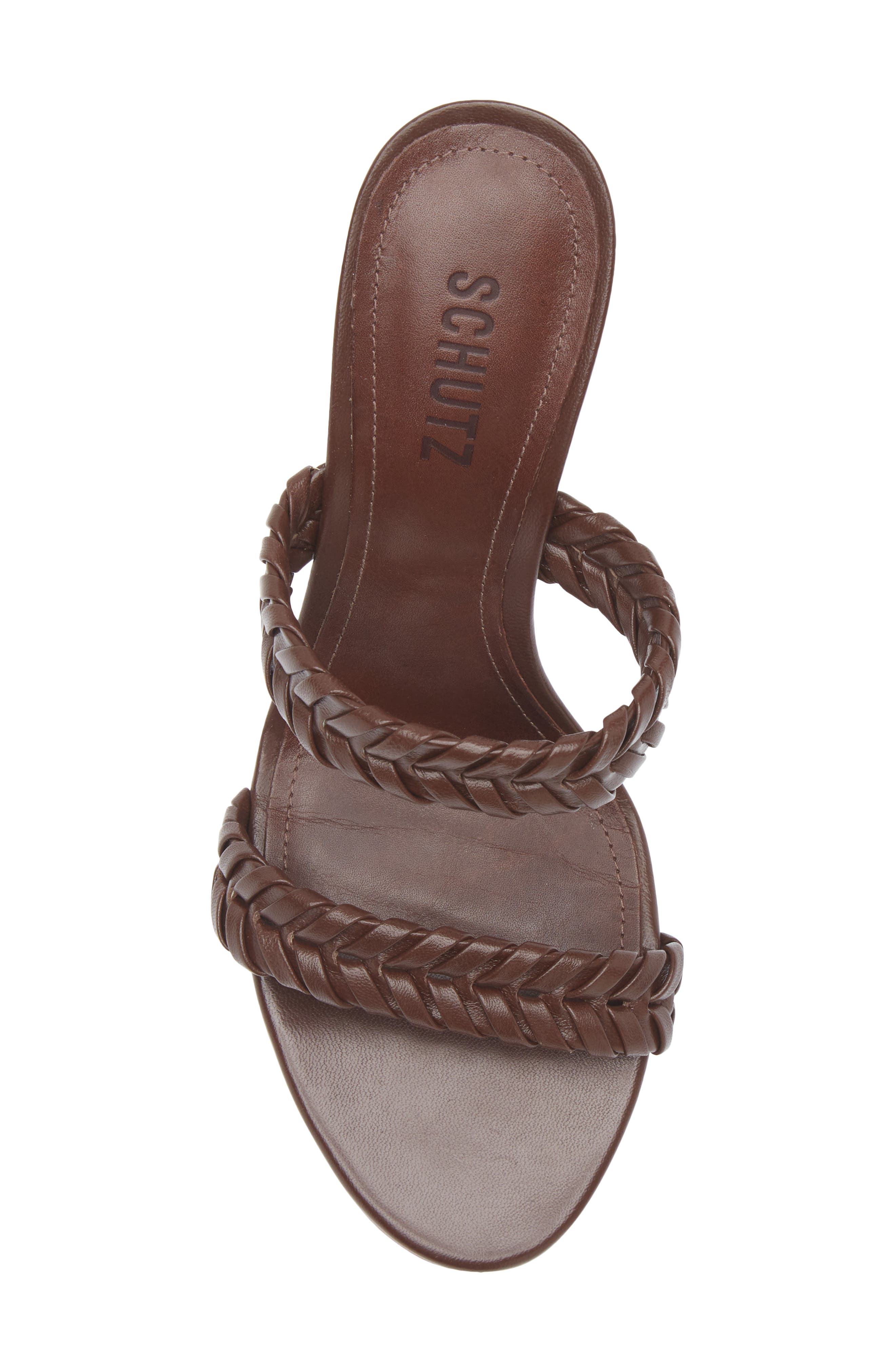 Schutz Cipri Slide Sandal, Alternate, color, Chestnut Brown