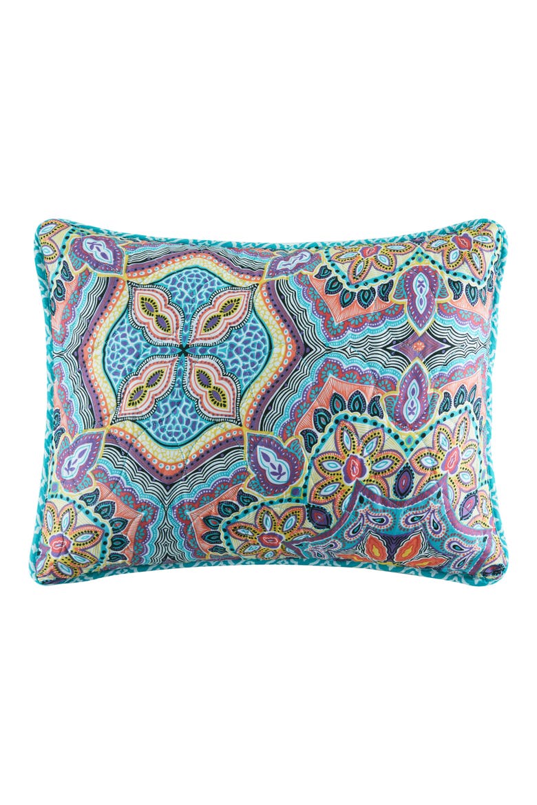 Yara Reversible Medallion Quilt Set, Alternate, color, AQUA