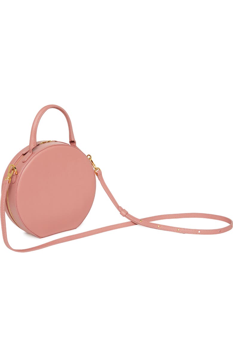 Mansur Gavriel Calfskin Leather Circle Crossbody Bag, Alternate, color, Blush