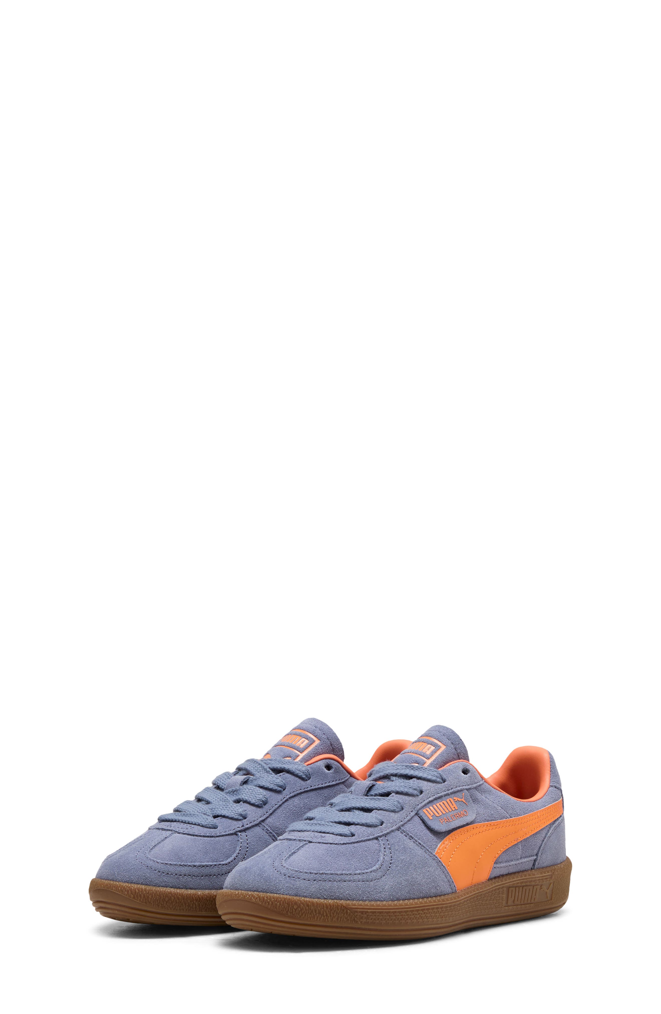 PUMA Kids' Palermo Sneaker, Main, color, Gray Sky/ Melon Glow