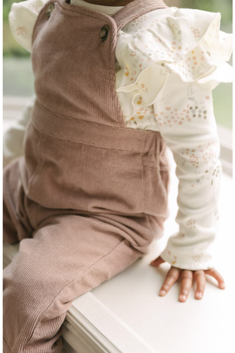 Organic Cotton Corduroy Overalls, Alternate, color, THISTLE