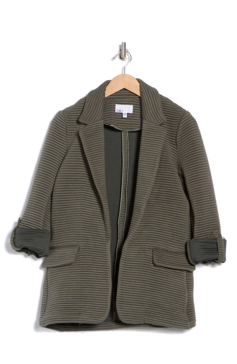 DR2 by Daniel Rainn Stripe Notch Lapel Blazer, Alternate, color, K338 Mulled Basil