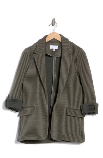 Daniel Rainn Stripe Notch Lapel Blazer In K338 Mulled Basil