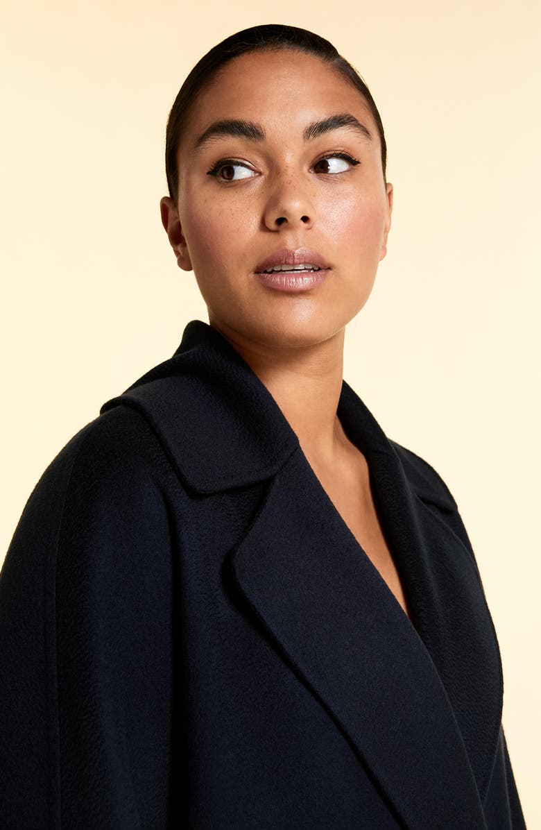 Marina Rinaldi Tabloidbis Double Breasted Wool Coat, Alternate, color, 