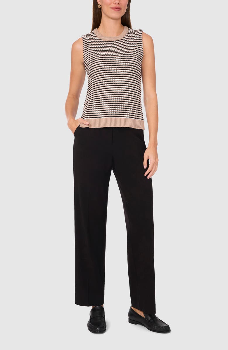 Halogen<sup>®</sup> Stripe Sleeveless Sweater, Alternate, color, Simply Taupe Brown