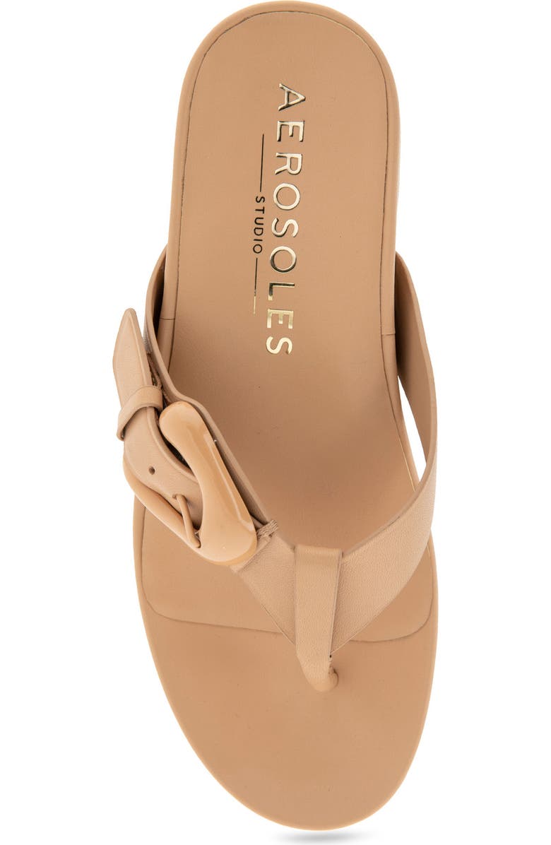 Aerosoles Calvin Flip Flop, Alternate, color, Beige Bisque Leather