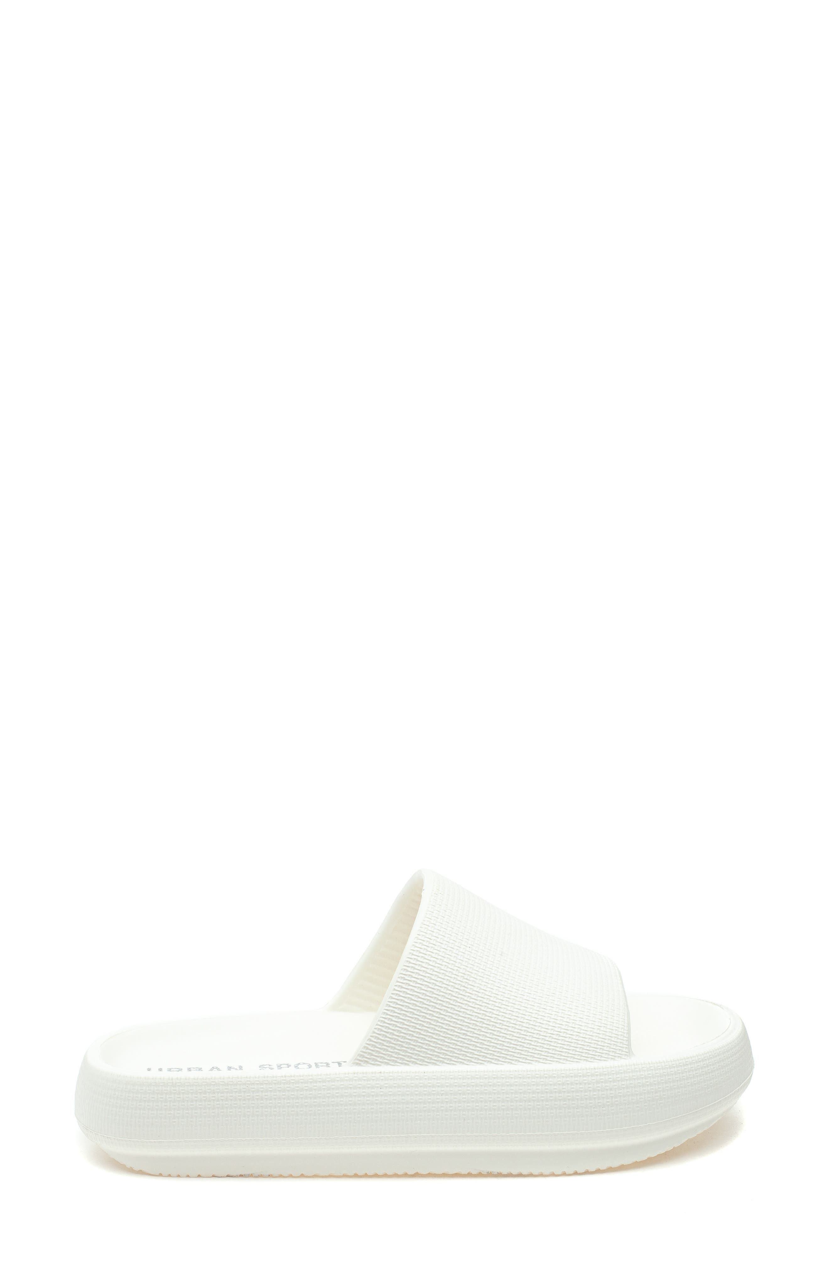 URBAN SPORT Squeezy Slide Sandal, Alternate, color, WHITE EVA