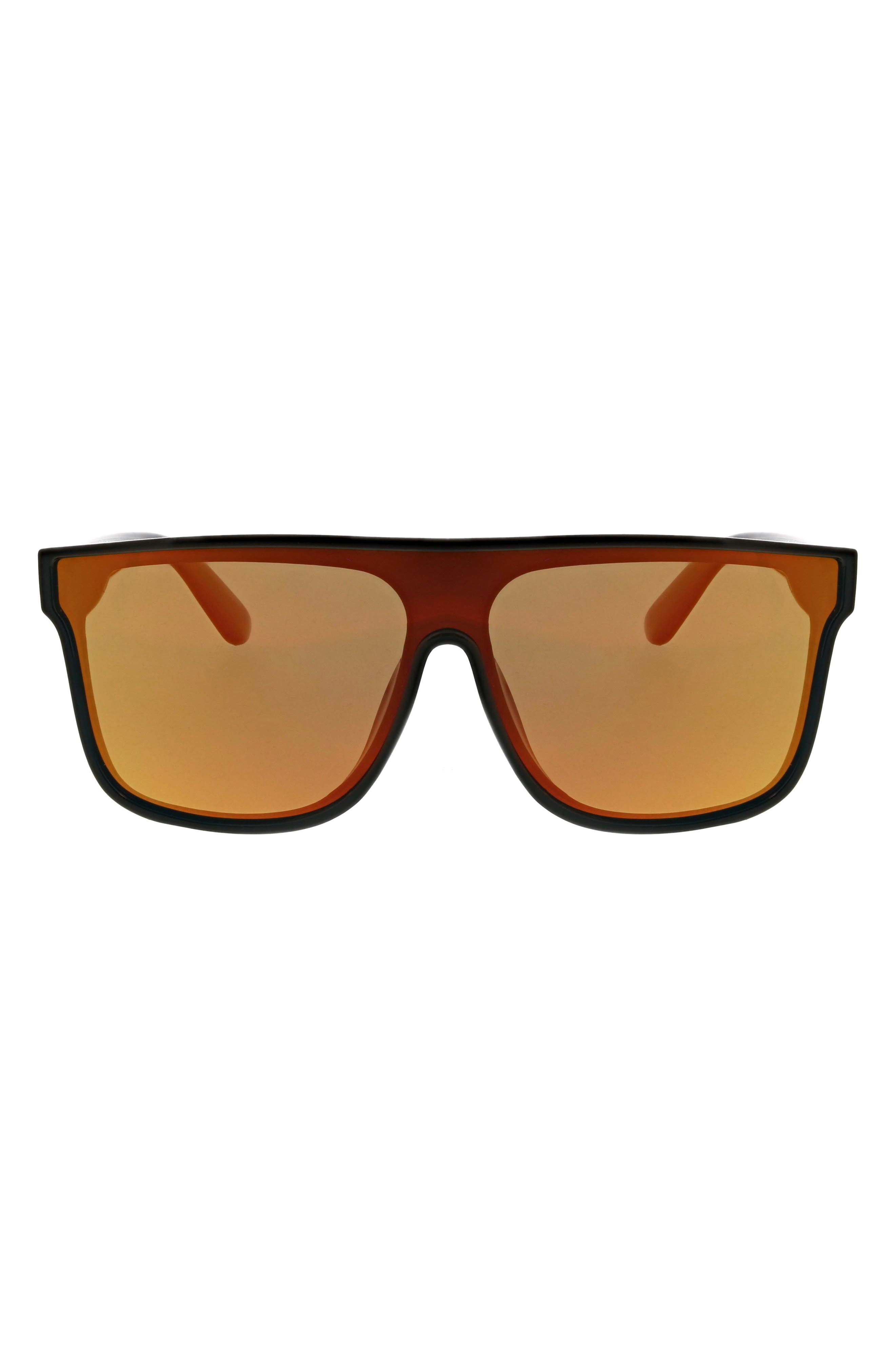 Flat Top Shield 130mm Polarized Sunglasses