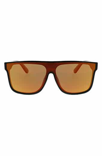 Flat Top Shield 130mm Polarized Sunglasses