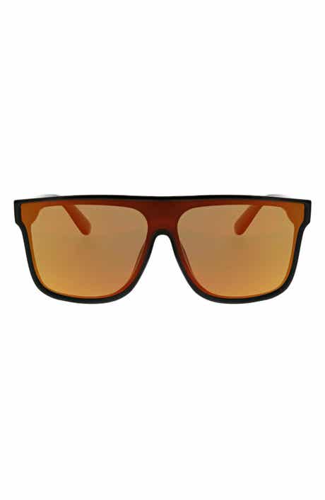 Flat Top Shield 130mm Polarized Sunglasses
