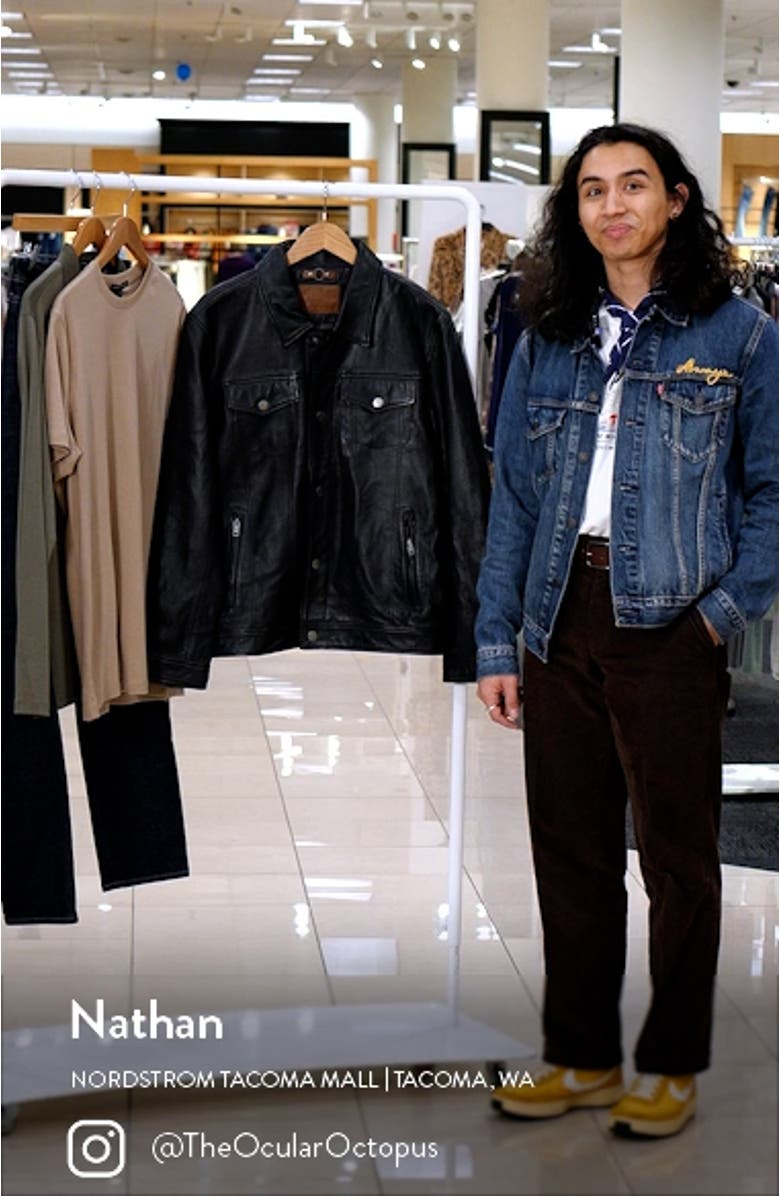 Leather Trucker Jacket, sales video thumbnail