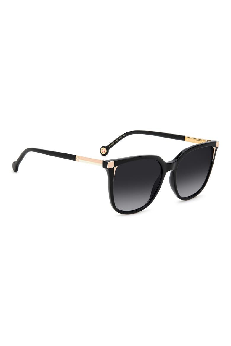 54mm Rectangular Sunglasses, Alternate, color, BLACK BEIGE