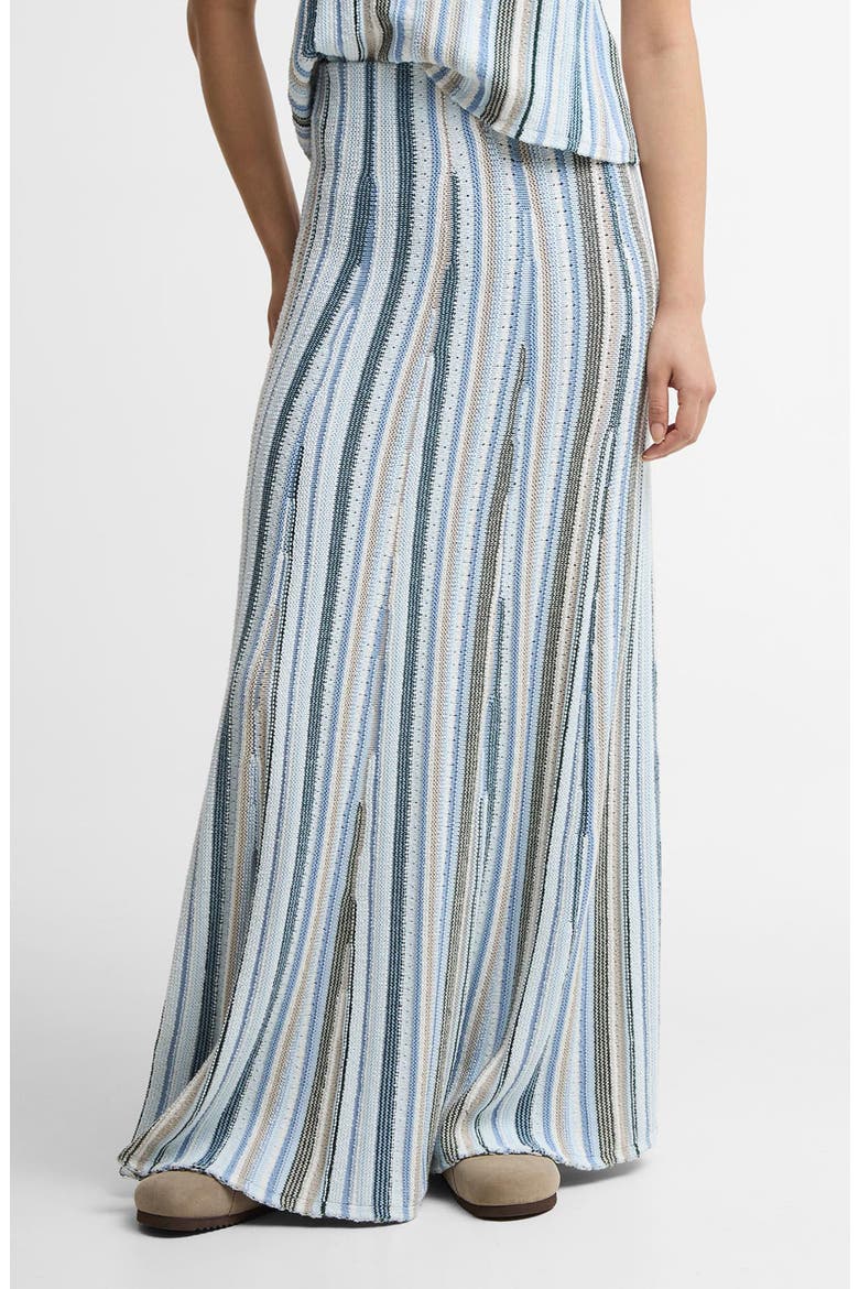 Josie Pointelle Knit Maxi Skirt, Main, color, BLUE MULTI