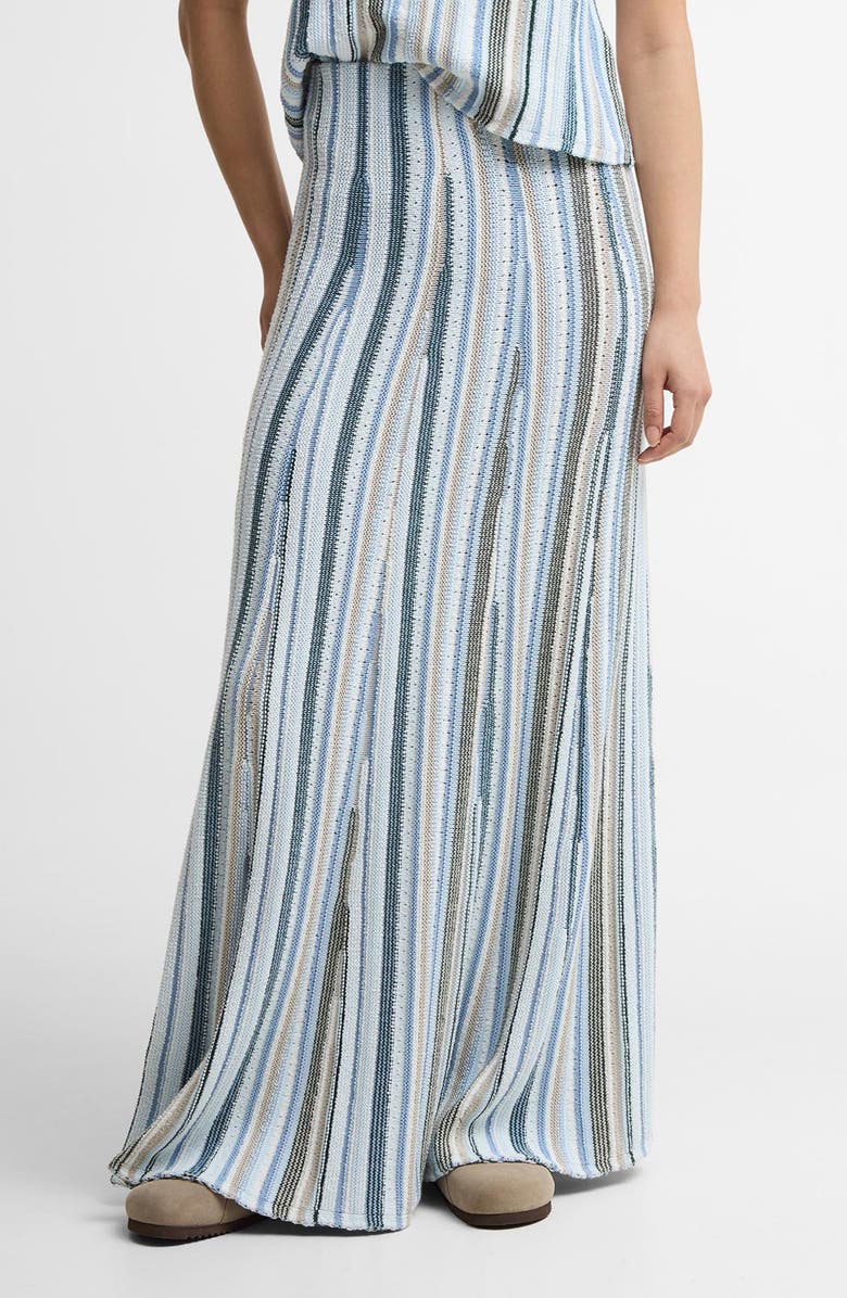 Barbour Josie Pointelle Knit Maxi Skirt, Main, color, Blue Multi