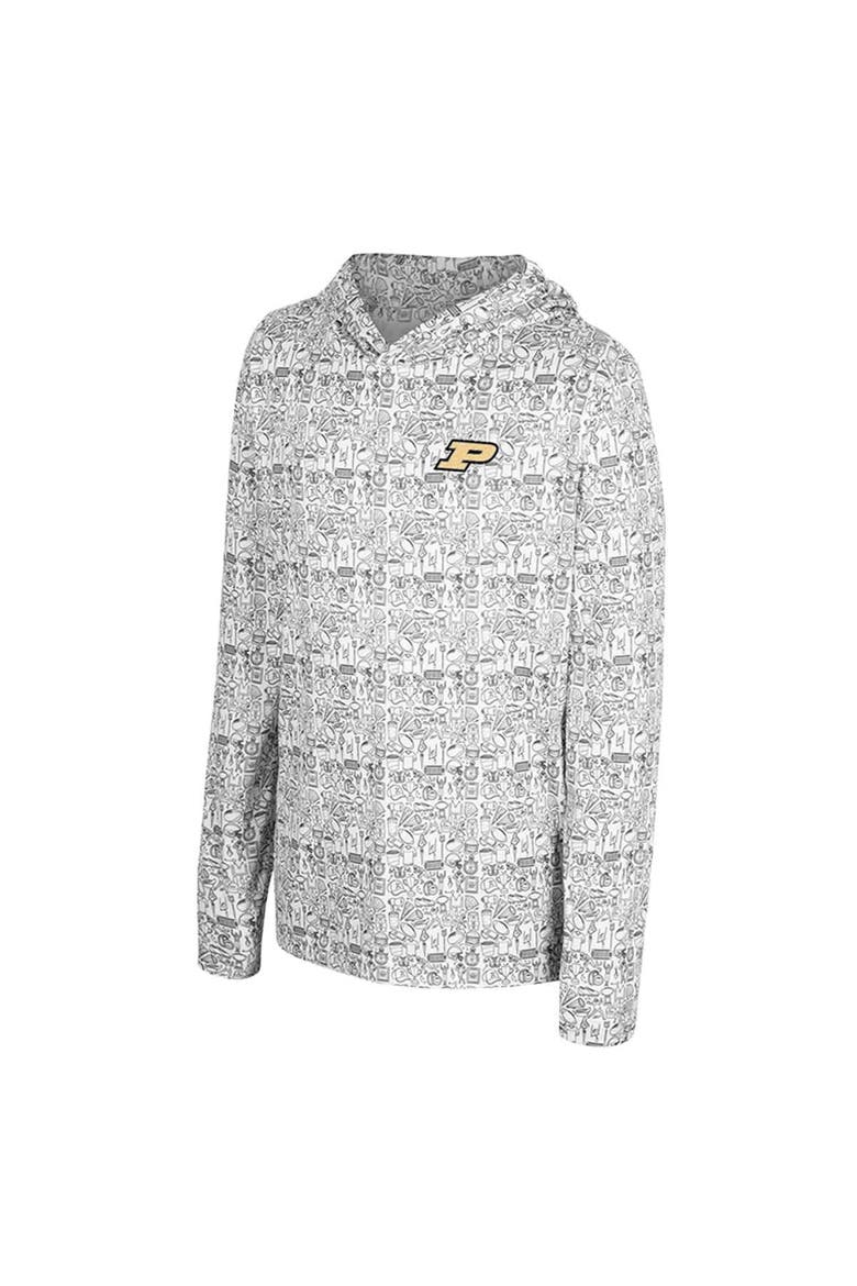 Youth Colosseum Black Purdue Boilermakers All-Over Print Hoodie, Alternate, color, Black
