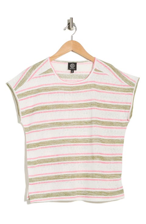 Caty Relaxed Stripe Slubbed T-Shirt