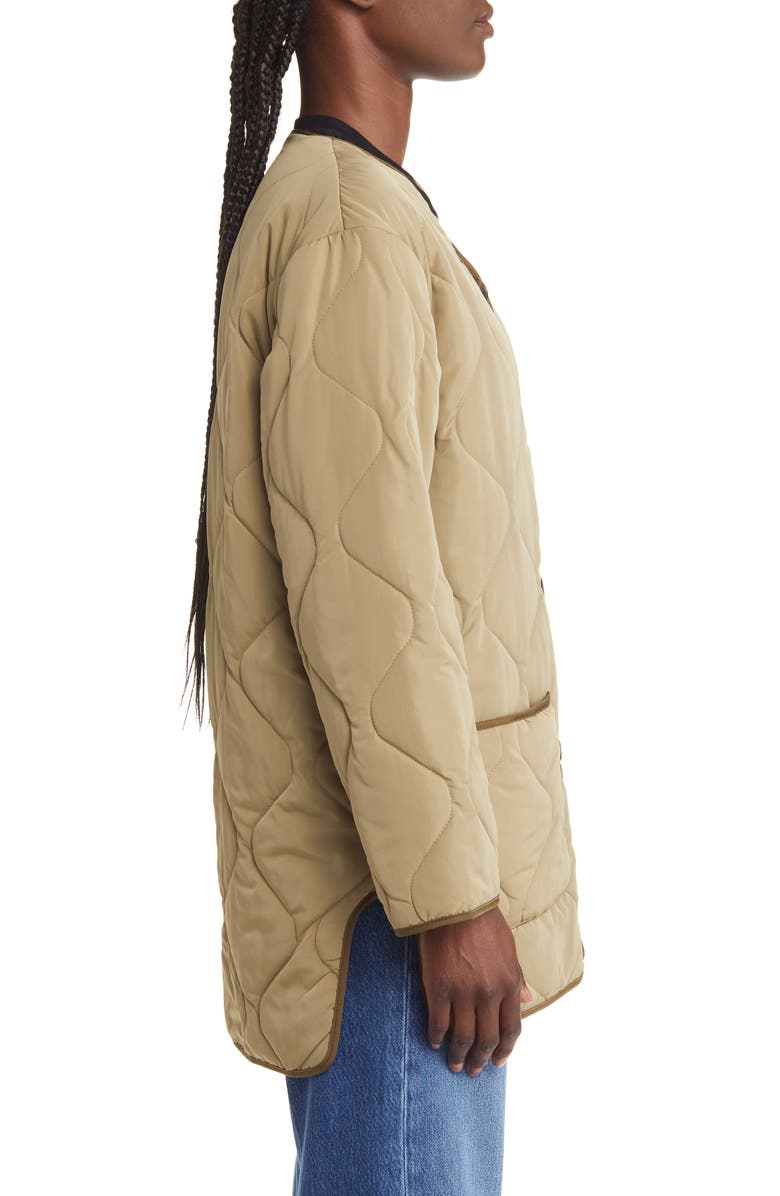 Rails Elin Oversize Quilted Jacket, Alternate, color, Sage