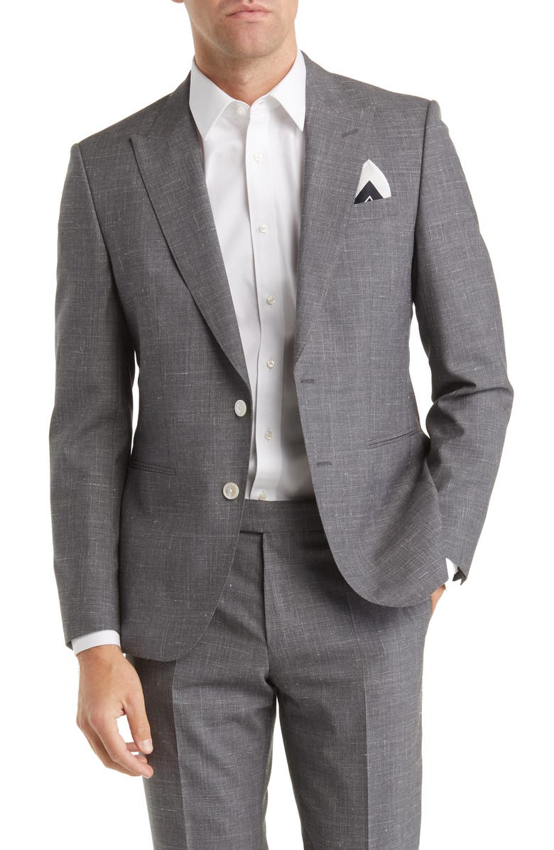 BOSS Virgin Wool, Silk & Linen Suit, Alternate, color, 