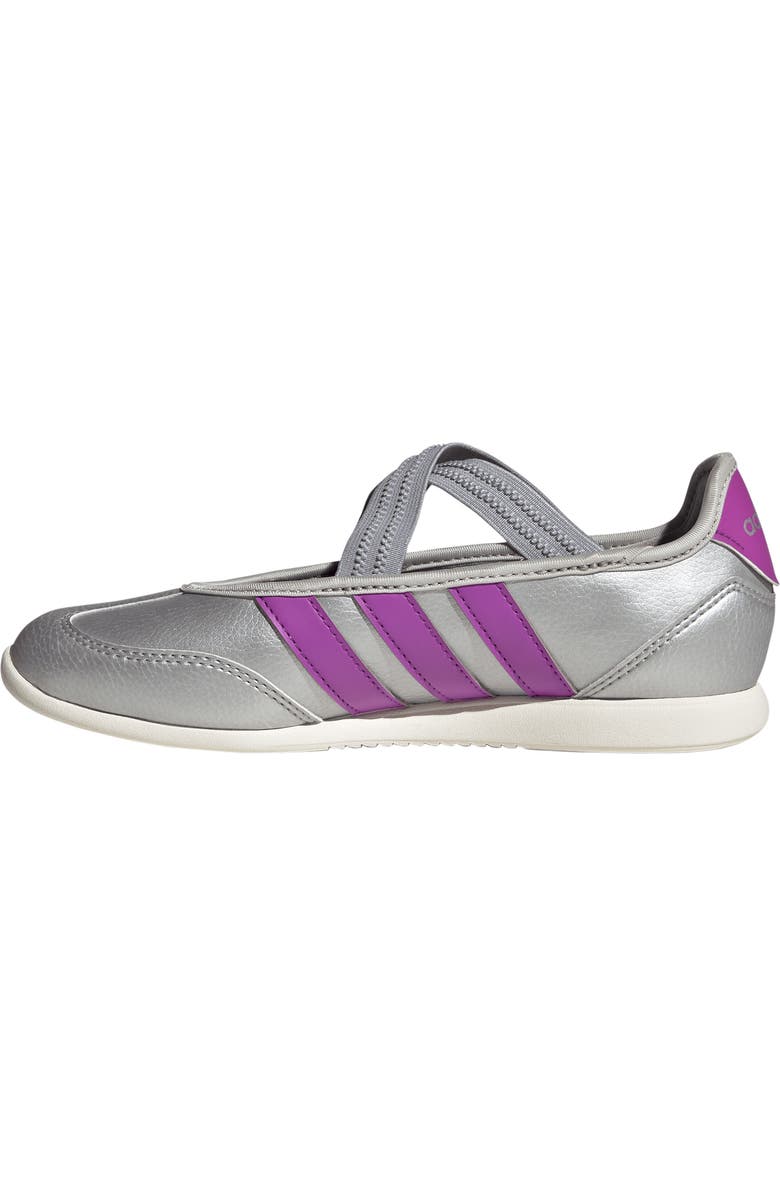 adidas Kids' Barreda Mary Jane Flat, Alternate, color, Silver / Purple / Off White