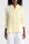 ELIE ELIE TAHARI Long Sleeve Cotton Gauze Button-Up Shirt