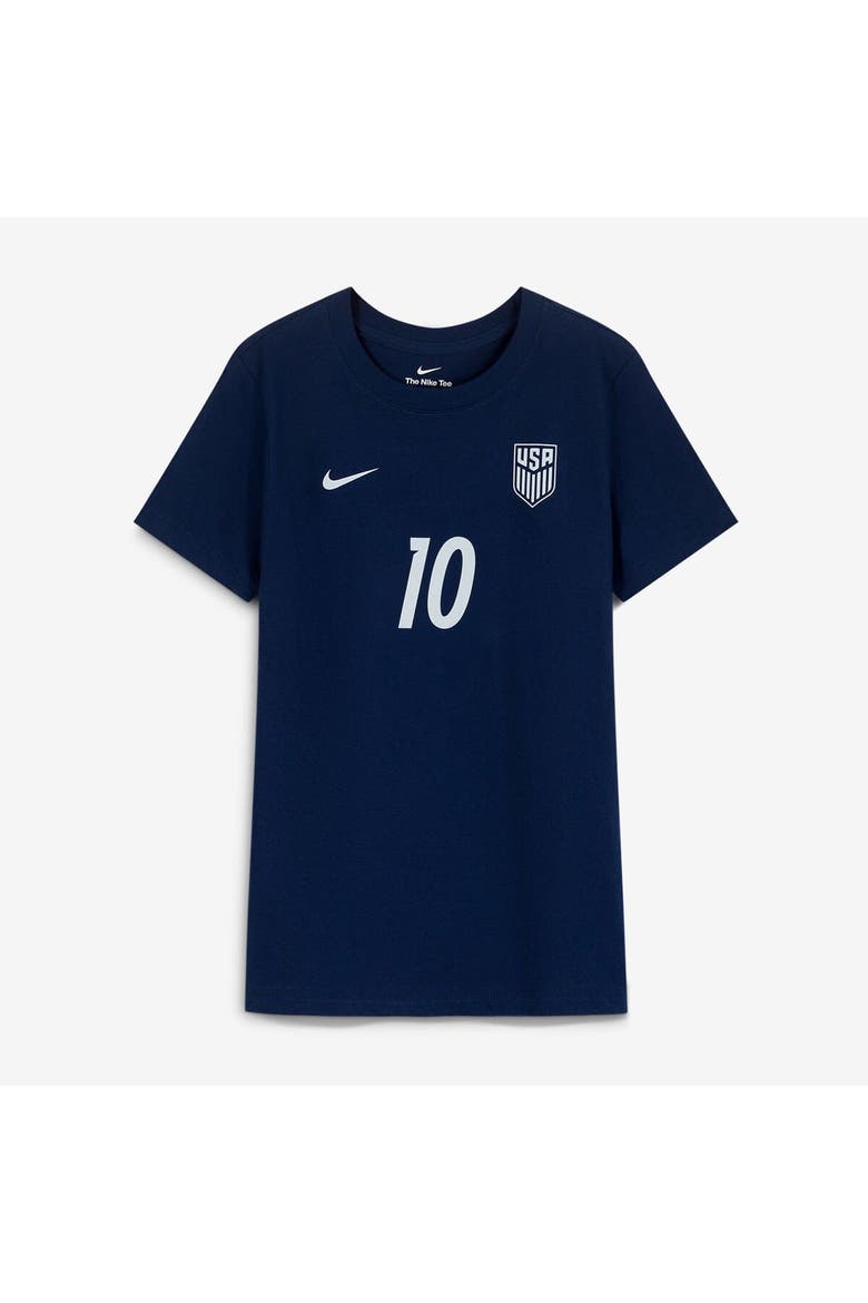 Women's Nike Christian Pulisic Navy USMNT Away Name & Number T-Shirt, Alternate, color, Navy