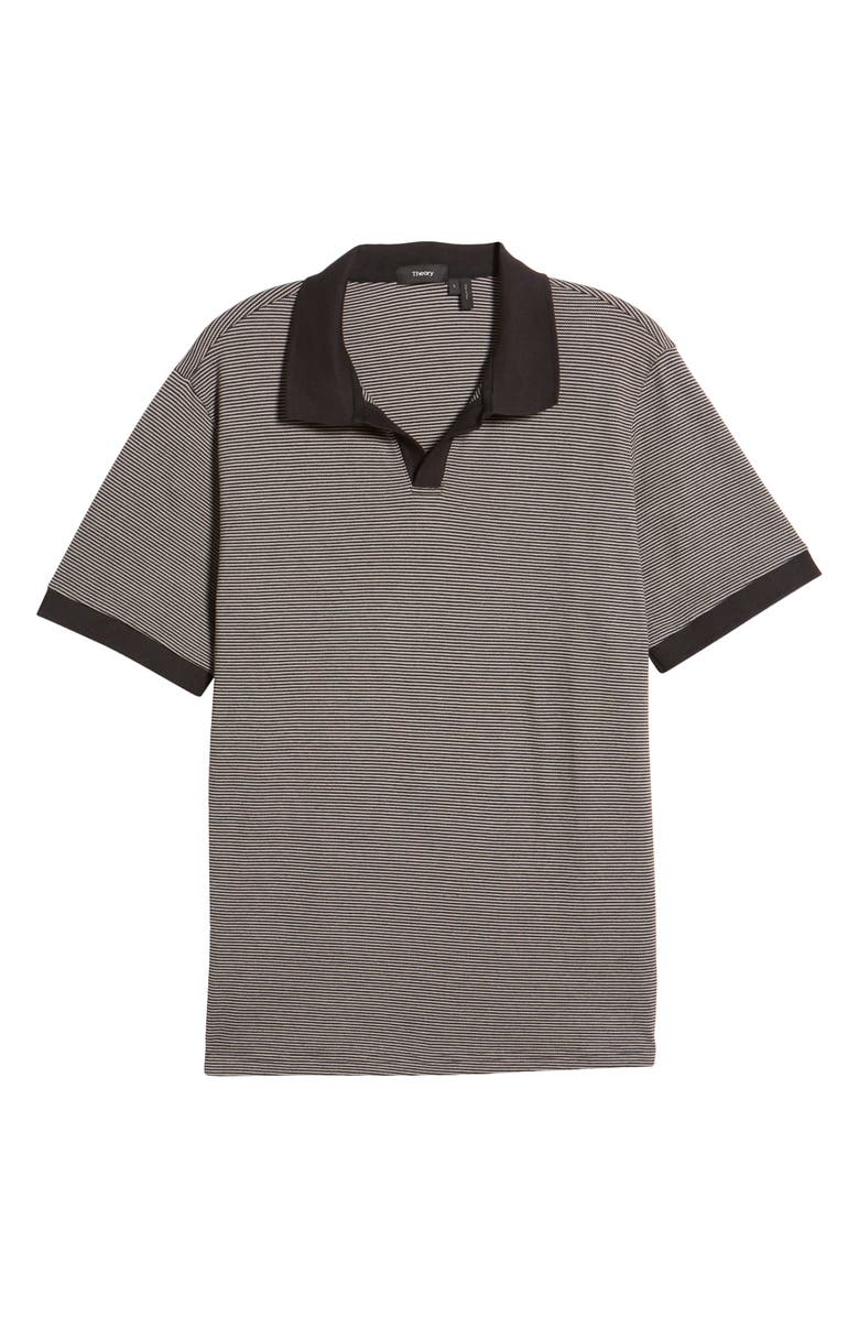 Theory Men's Malden Stripe Stretch Pima Cotton Polo Shirt, Alternate, color, 