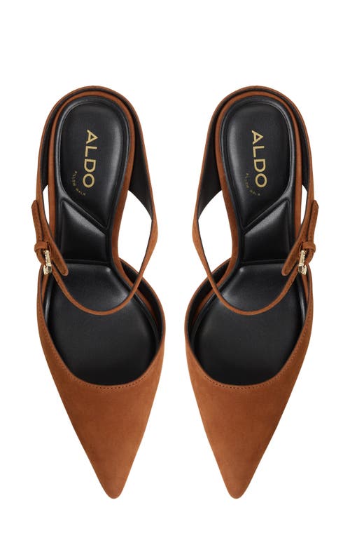 Aldo Sidnney Pointed Toe Pump In Brown