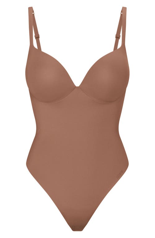 Skims Ultimate Body Push-up Thong Bodysuit In Sienna