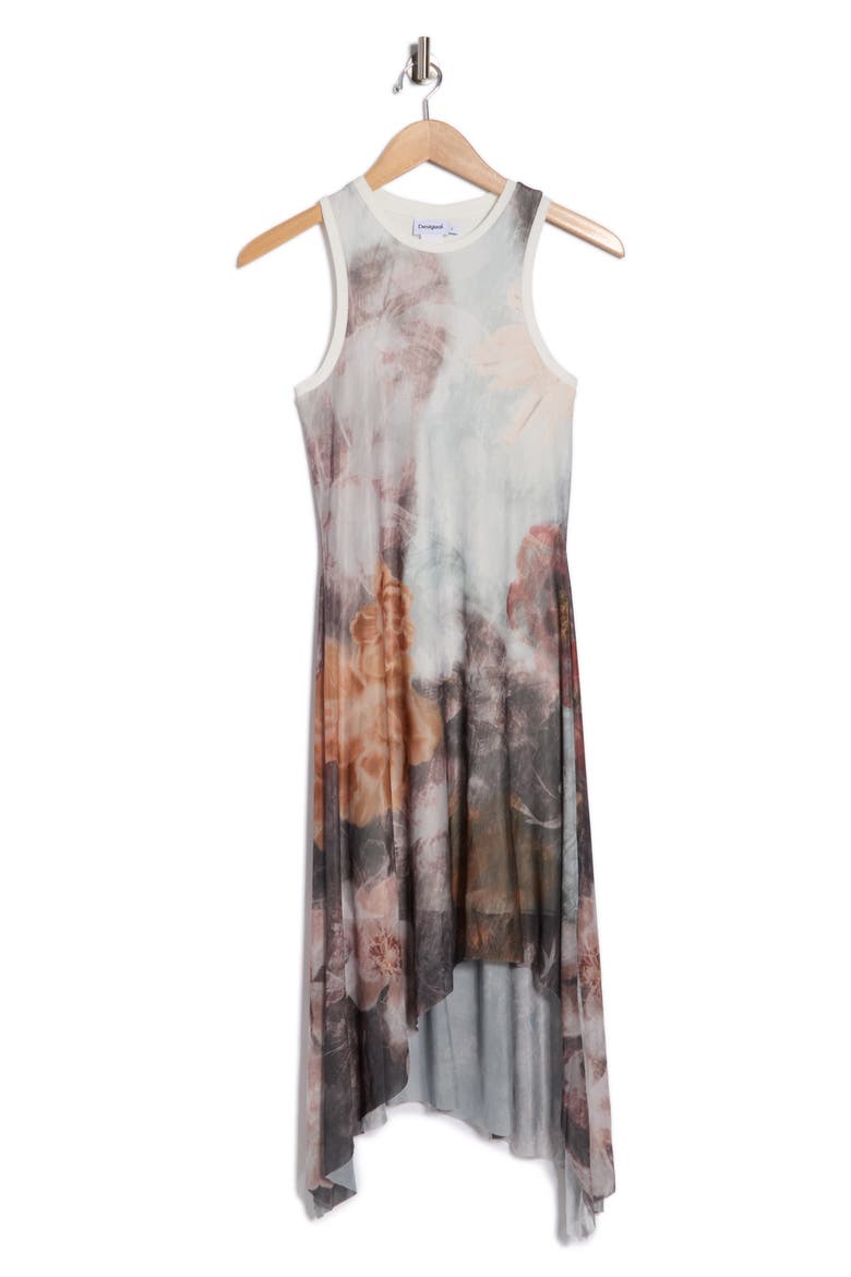 Floral Sleeveless Knit Dress, Alternate, color, WHITE