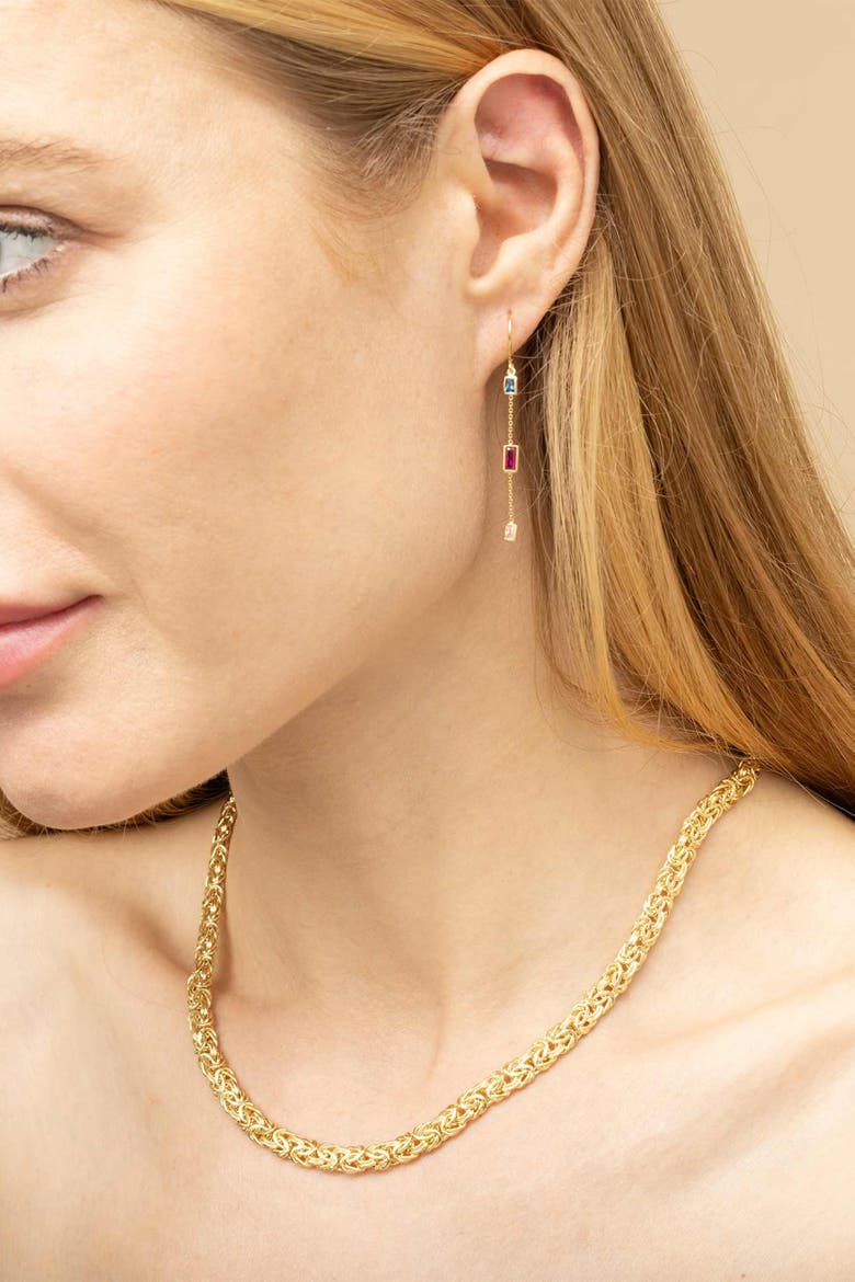 14K Gold Byzantine Chain Necklace, Alternate, color, Yellow Gold