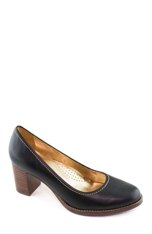 Marc Joseph New York NYC Leather Pump, Main, color, Black Napa