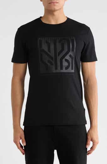 3D Geometric Line Graphic T-Shirt