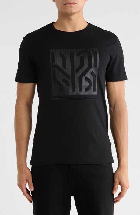 3D Geometric Line Graphic T-Shirt
