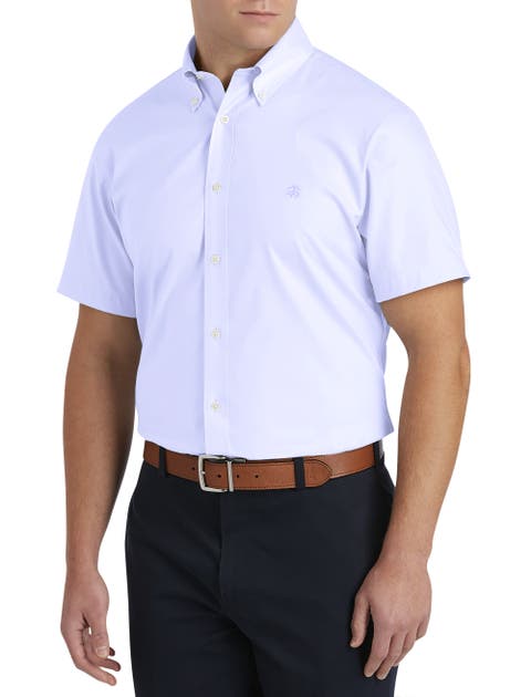Big & Tall Non-Iron Solid Oxford Sport Shirt