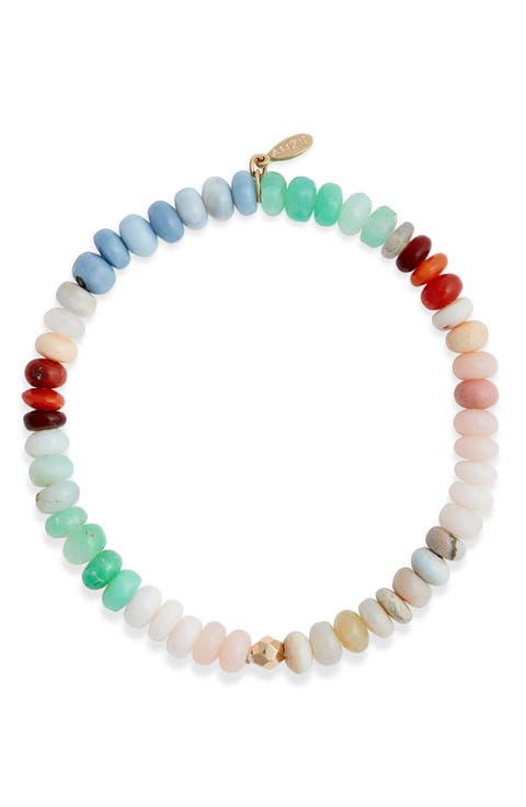 Boheme Beaded Opal Stretch Bracelet