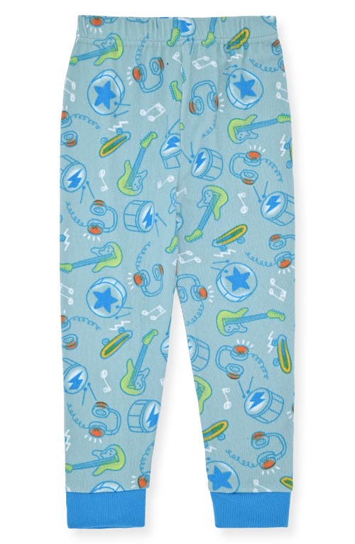 Cloud Nine Sleep On It Kids' Musical Instrument Two-piece Pajamas & Socks Set In Green