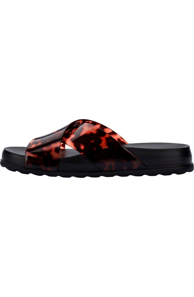 Melissa Cozy Cross Platform Slide Sandal, Alternate, color, Black/ Tortoise